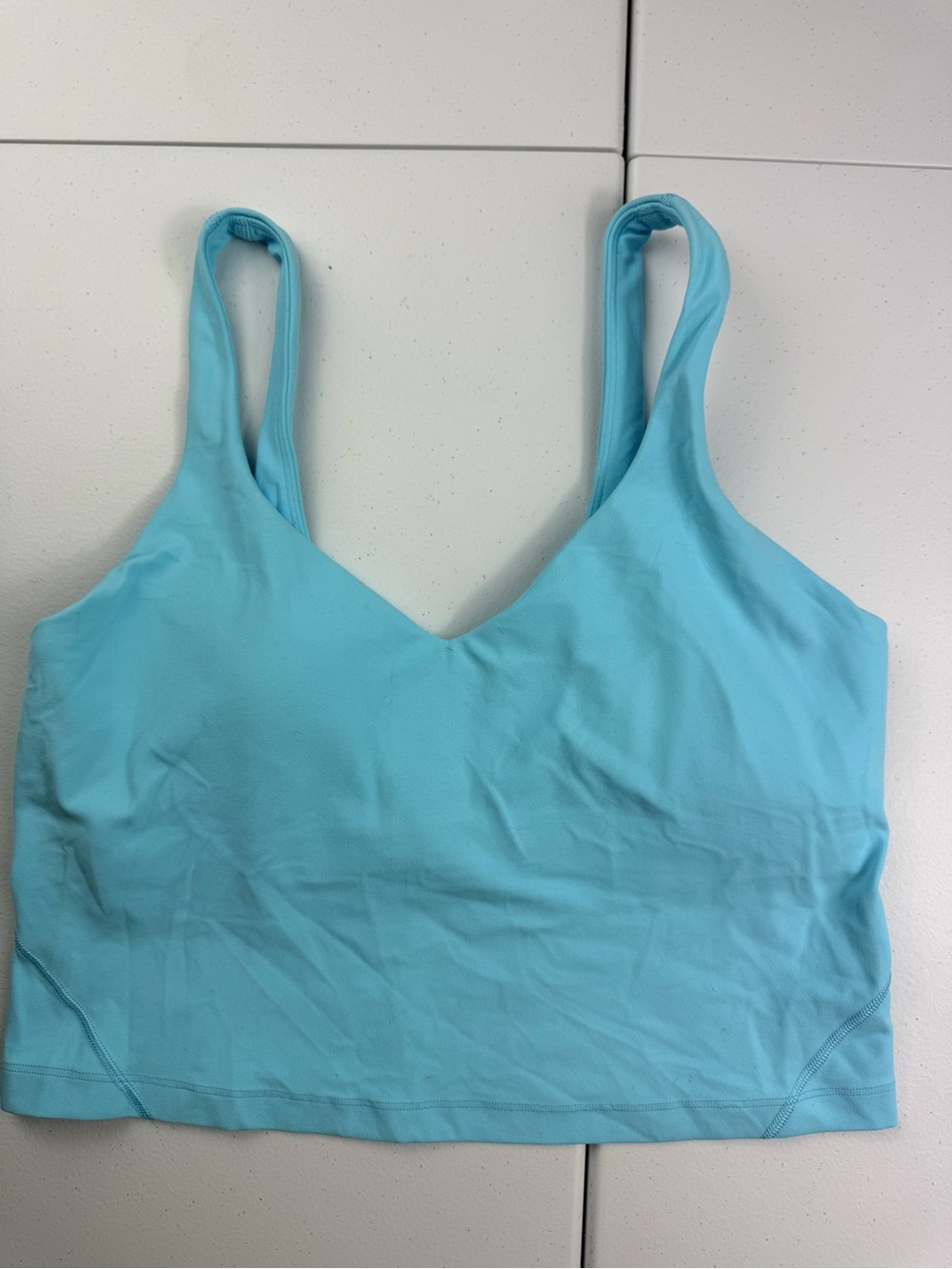 Lululemon Light Blue V-Neck Bralette Tank Top - Women 10